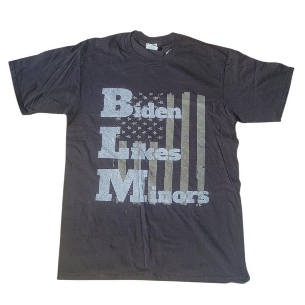 Biden Likes Minors Black T-Shirt Brand New Men's Medium